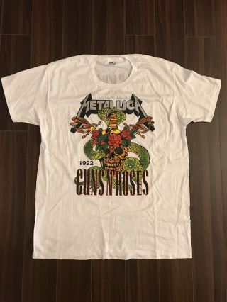 Vintage Metallica / Guns And Roses Concert T - Shirts