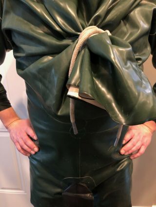 Rare Vintage Aquala Rubber Suit Drysuit XL 3