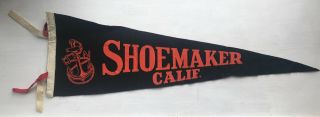 Rare Wwii Pennant Shoemaker California Usn Navy Naval Dublin Camp Parks Prfta