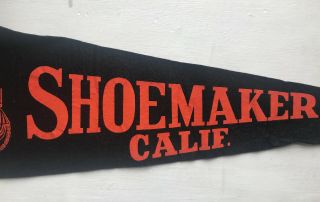 Rare WWII PENNANT Shoemaker California USN Navy NAVAL Dublin CAMP PARKS PRFTA 3