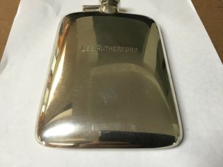 Antique Sterling Silver Hip Flask 1/2 Pint 10.  3 Oz