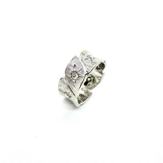 Oscar Heyman - Antique 14k White Gold European Cut Eternity Diamond Ring 1ct