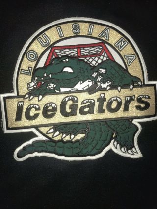 Vintage Ice Gators Hockey Jersey Xl Lafayette Louisiana 1st Year ECHL Bauer 90 ' s 4