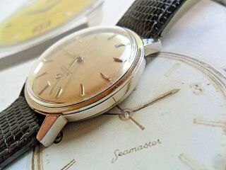 Vintage S/S 1968 Men ' s Omega Automatic 17 Jewel Cal.  550 Swiss Watch Runs 3