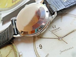 Vintage S/S 1968 Men ' s Omega Automatic 17 Jewel Cal.  550 Swiss Watch Runs 4