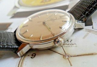 Vintage S/S 1968 Men ' s Omega Automatic 17 Jewel Cal.  550 Swiss Watch Runs 5