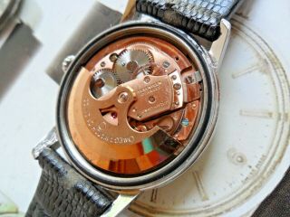 Vintage S/S 1968 Men ' s Omega Automatic 17 Jewel Cal.  550 Swiss Watch Runs 6