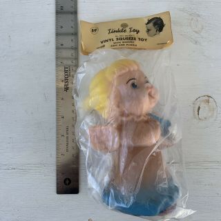 Vintage Tinkle Toy Vinyl Squeeze Squeak Whistletoy 2751 Melissa Angel Nip