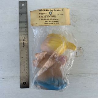 Vintage Tinkle Toy Vinyl Squeeze Squeak WhIstleToy 2751 Melissa Angel NIP 3