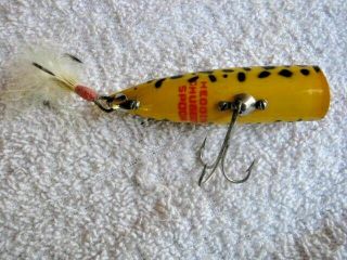 Rare Old Vintage Heddon Chugger Spook Topwater Lure Lures Awesome Pattern 3