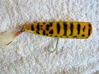 Rare Old Vintage Heddon Chugger Spook Topwater Lure Lures Awesome Pattern 4