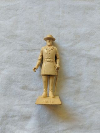 Marx 60mm Hard Plastic Famous Americans Miniature Figure - General Lee Civil War