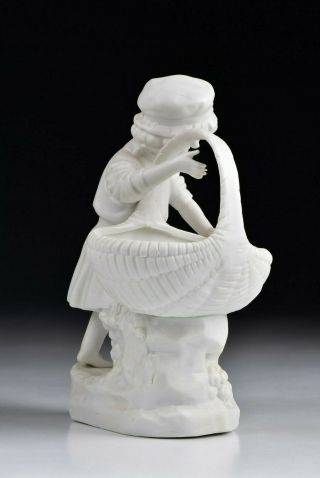 19th Century French Porcelain Figurines of Boy & Girl with baskets 5