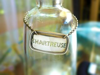 Rare Tiffany & Co.  Sterling Chartreuse Liquor Decanter Tag 1892 - 1902 Hallmark