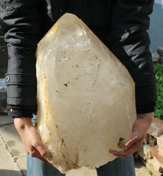 45700g 100lb Clear Tibetan Seed Quartz Crystal Point Specimen Rare