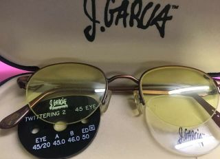 J.  Jerry Garcia Lawrence Eyewear Frame Twittering 2 Grateful Dead Vintage