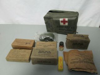 Vietnam Era Us Army Air Force First Aid Kit Air Plane/helicopter 6545 - 919 - 6650