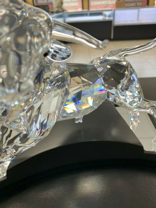 Swarovski Crystal Large Bull Figurine 2004 Limited Edition VERY RARE MIB 3