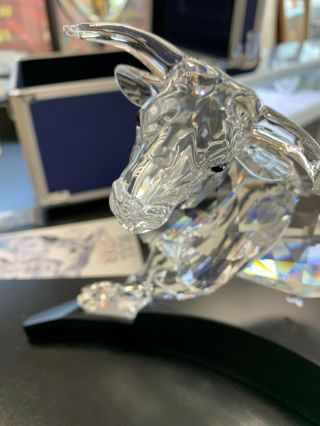 Swarovski Crystal Large Bull Figurine 2004 Limited Edition VERY RARE MIB 5