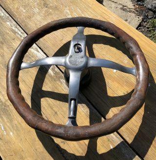 Spencer Fatman Steering Wheel Model T Ford Antique Vintage Wood