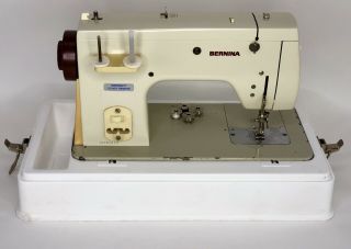 Vintage Bernina 817 Portable Swiss Made Sewing Machine With Hard Carry Case 8