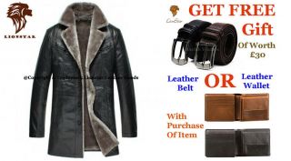 Lionstar Newage Top Quality Men Real Leather Extra Warm Winter Coat With Fur