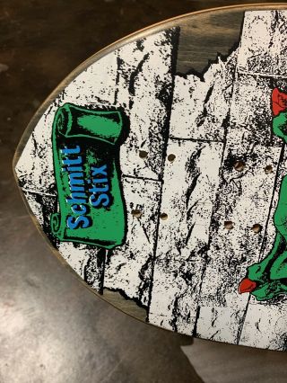 Vintage 1988 Schmitt Stix Bryce Kanights Gargoyle Skateboard 8