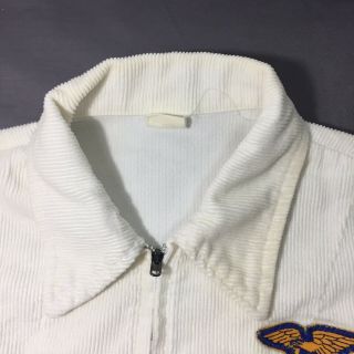 Vintage ' 83 - ' 84 White & Blue Corduroy FFA Medium Women ' s Jacket Set 10