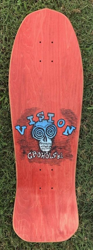 1989 Vintage Vision Tom Groholski Skeleton 3 Skateboard 2