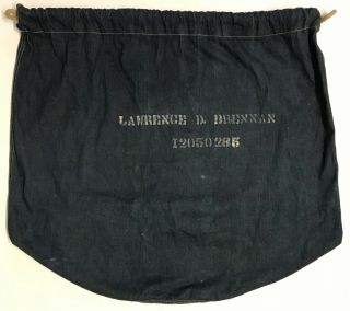 Wwii 1941 Dated Us Army Denim Laundry/barracks Bag,  Named