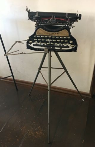 Rare Corona Folding Tripod Antique Typewriter