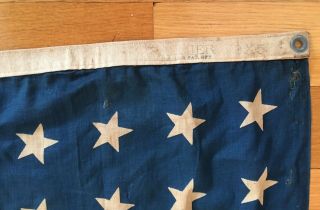 WW2 Era Vintage US 48 Star Stitched American Flag 3 ' x 5 ' by Premier 3