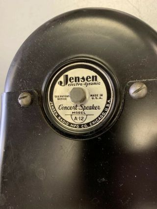 Vintage Jensen A - 12 Concert Series Field Coil 12” Speaker with Pedestal 4