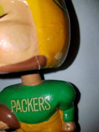 Vintage 1960 ' s Green Bay Packers Kissing Boy & Girl Bobble Heads Nodder - RARE 12