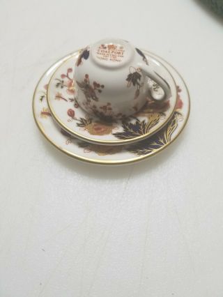 Vintage Coalport Miniature Cup And Saucer Set