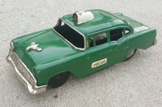 Lin Mar Marx Battery Operated Police Car 1950 