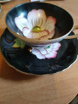Three Vintage Tea  Cups And Saucers Made In Japan