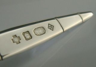 Rare English Solid Silver Dunhill Cigar Letter Opener 2000 Novelty Desk Item