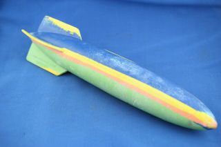 Vintage 11.  5 " Swim Ways Toypedo Gliding Underwater Rainbow Pool Toy