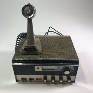 Vintage Johnson Messenger Cb Radio Collectors Transistorized Base,  Mic 124