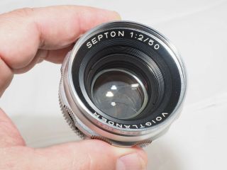 Vintage Voigtlander Ultramatic Septon 50mm f2 fast lens Digital Mirrorless. 11