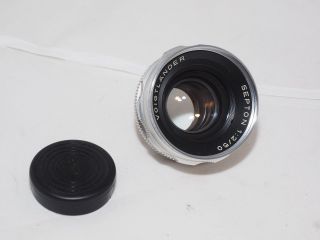 Vintage Voigtlander Ultramatic Septon 50mm f2 fast lens Digital Mirrorless. 2