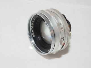 Vintage Voigtlander Ultramatic Septon 50mm f2 fast lens Digital Mirrorless. 6