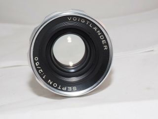 Vintage Voigtlander Ultramatic Septon 50mm f2 fast lens Digital Mirrorless. 7