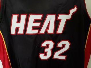 Rare VTG Nike Authentic Miami Heat SHAQUILLE O’NEAL 32 Jersey Men 44 L Sewn Shaq 2