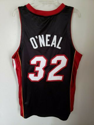 Rare VTG Nike Authentic Miami Heat SHAQUILLE O’NEAL 32 Jersey Men 44 L Sewn Shaq 7