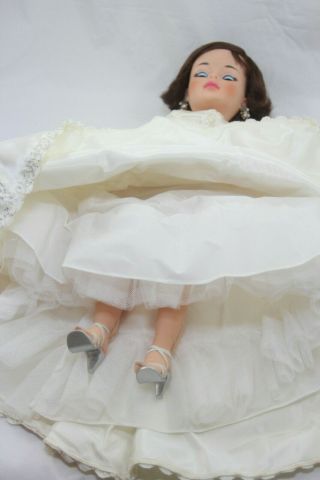 Vintage 1961 Madame Alexander Jacqueline Portrait Doll Inaugural Gown 2210 10