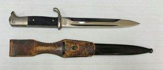 WWII German K98 Dress Bayonet and Scabbard & Frog By Herder 4