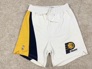 Vtg ‘90s Indiana Pacers George Mccloud Game Worn Flo - Jo Champion Shorts Nba