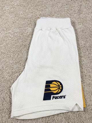 Vtg ‘90s Indiana Pacers George McCloud Game Worn Flo - Jo Champion Shorts NBA 8